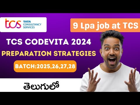 TCS CodeVita 2024 | Preparation Strategies in Telugu | How to crack TCS CodeVita 2024 in 15 days