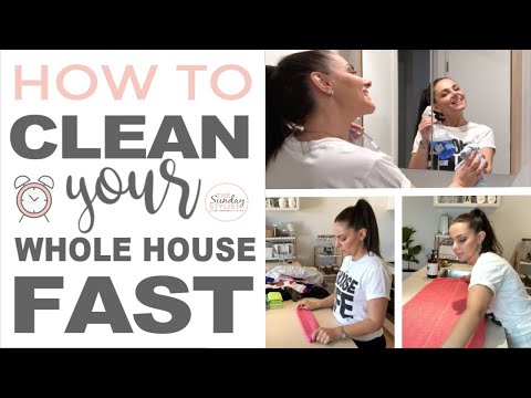 HOW TO CLEAN YOUR WHOLE HOUSE FAST || THE SUNDAY STYLIST