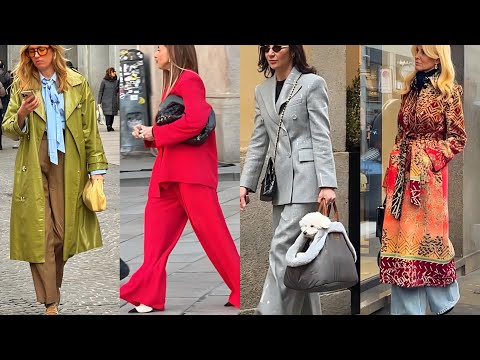 MILAN STREET STYLE MARCH 2025 | BEST SPRING LOOKS FROM ITALIAN FASHION || ELEGANT OUTFITS TRENDS