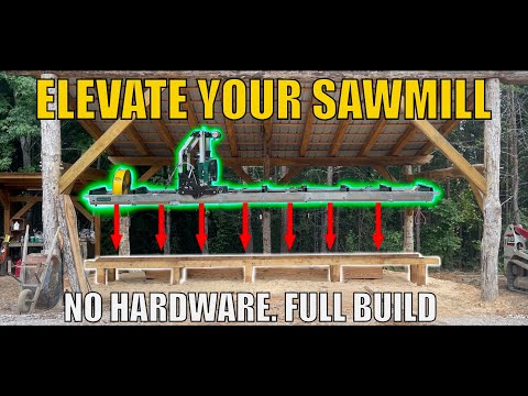 Build the Ultimate Sawmill Table for Accuracy: Timber Frame Sawmill Bunk- ELEVATE YOUR CUTTING!