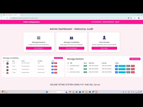 VoteMaster: Building an Online Voting System Using Php and Mysql With Source code