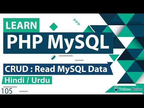 PHP MySQL CRUD - Read Data Tutorial in Hindi / Urdu