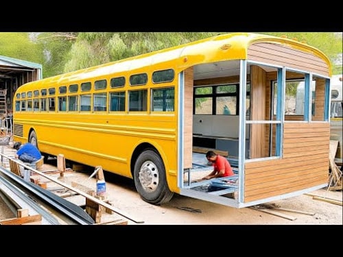 Man Builds Insane DIY Bus | Start to Finish by @enancinar