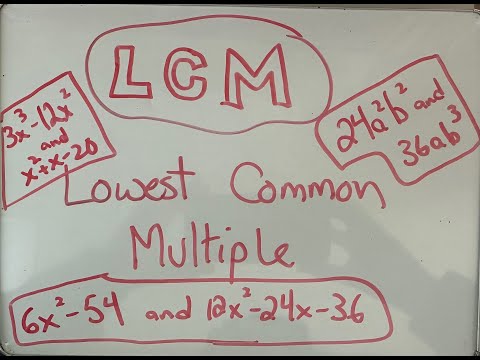 How to find the LCM: Lowest Common Multiple
