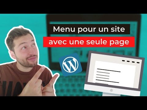 Créer un Menu sur UNE Page WordPress