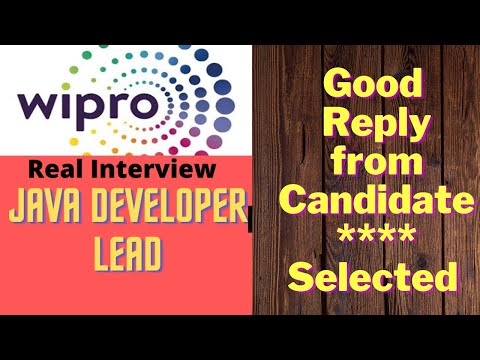 Java developer lead interview recording Wipro, java question and answer