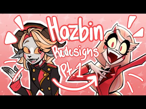 Hazbin Hotel REDESIGNS!! Pt. 1 || Speed paint and Commentary ||