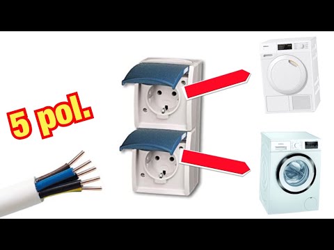 Darf man die Verkabelung Waschmaschine/Trockner mit 5-adriger Leitung machen? Proofwood