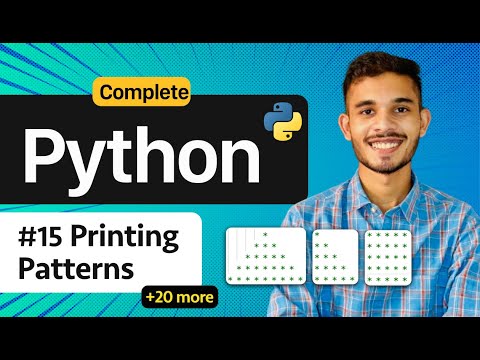 Printing Patterns | Nested loop in python | Python for beginners