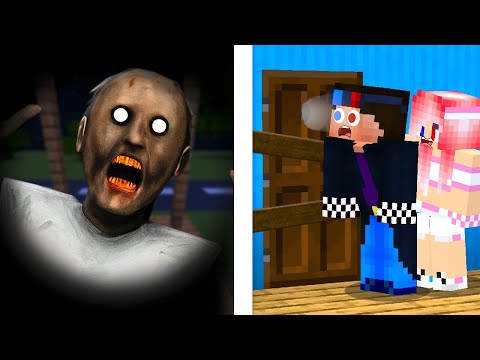 🤫DON'T OPEN THE DOOR FOR GRANNY AT 3 AM IN MINECRAFT! SHADY AND LESKA MINECRAFT