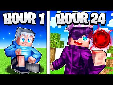 I Survived 24 HOURS as GOJO in Jujutsu Kaisen Minecraft