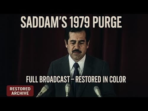 Saddam Hussein’s 1979 Purge - Complete Remastered Footage (Color + English Subs)