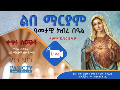 ዓመታዊ ክብረ በዓል መሥዋዕተ ቅዳሴ ቀጥታ ስርጭት ከቦሌ ቡልቡላ ልበ ማርያም ||Live Annual Feast Bole Bulbula Lebe Mariam A.A.