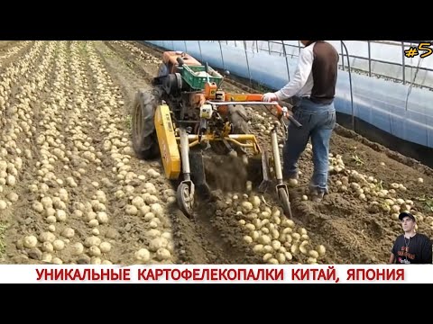 УНИКАЛЬНЫЕ КАРТОФЕЛЕКОПАЛКИ КИТАЙ , ЯПОНИЯ ПОДБОРКА/ HOW POTATOES ARE DIGGED IN CHINA AND JAPAN