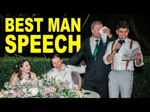 My Best Man Speech (Aaron & Roni’s Wedding)