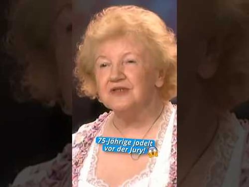 Sie ist 75 und hört NICHT auf zu jodeln!😱
