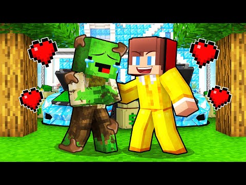 JJ and Mikey FORBIDDEN FRIENDSHIP Story in Minecraft - Maizen