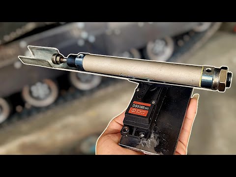 Homemade tank 1/6, part10, auto gun | rc action homemade
