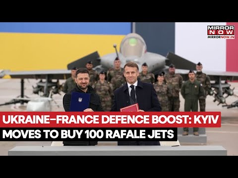 France And Ukraine Sign Deal For 100 Rafale Warplanes As Zelenskyy Arrives In Paris, Watch Video