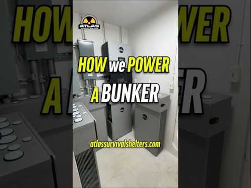 HOW WE POWER A BUNKER. #bunker #bombshelter #undergroundshelter #atlassurvivalshelters #ytshorts