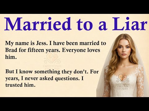 Married to a Liar ✅ Emotional English Story (A1/A2 Level) ✅