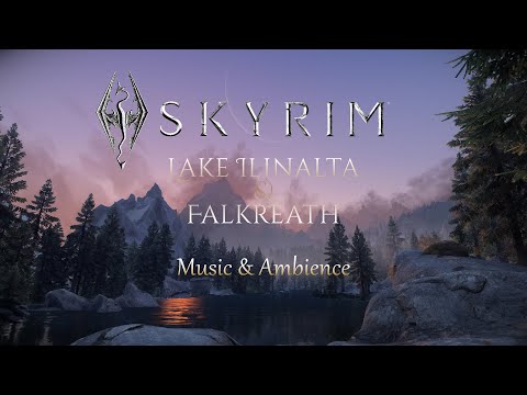 Skyrim Relaxing Music & Ambience | Lake Ilinalta & Falkreath