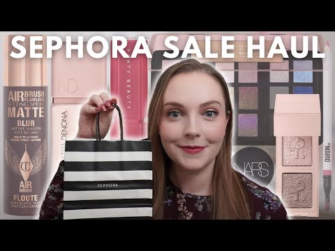SEPHORA SALE HAUL & TRY ON!