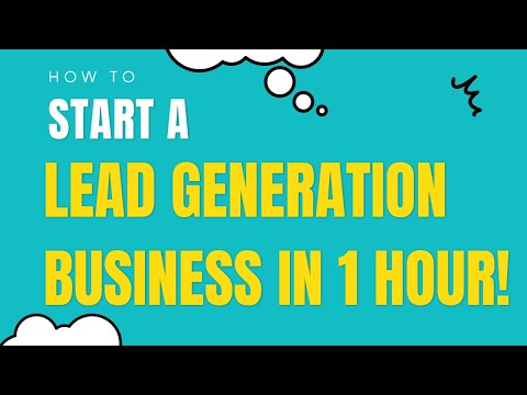 Start a Lead Generation Business with NO EXPERIENCE! Sell for $1Million!