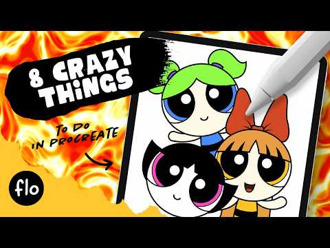 8 CRAZY Things To Do in PROCREATE on your iPad