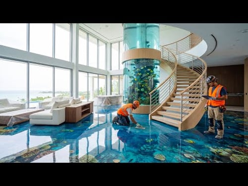 Top Beautiful Epoxy Floors with Refined Resin Pours for Luxury Villas