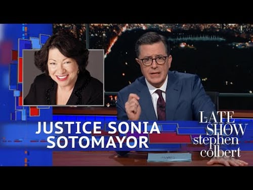 Justice Sonia Sotomayor Allows Stephen To Approach The Bench