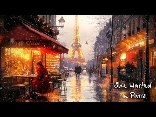 Christmas in Paris ✨ 1950s Café Jazz Ambience