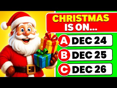 YOU vs 100 Christmas Trivia Questions π
π | Easy β Impossible