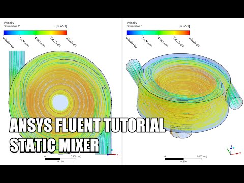 ✅ ANSYS FLUENT for Beginner - Tutorial Static Mixer