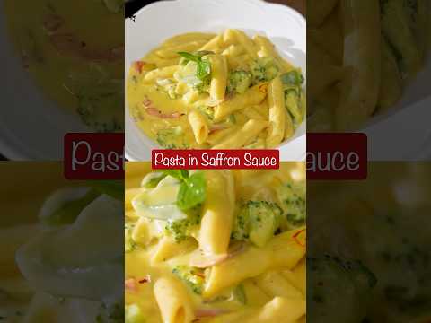 It’s time to give your pasta a luxurious twist with saffron sauce! 🧡🧡 #shorts #ytshorts