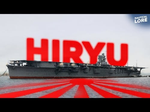 The Sinking of IJN Hiryū at the Battle of Midway