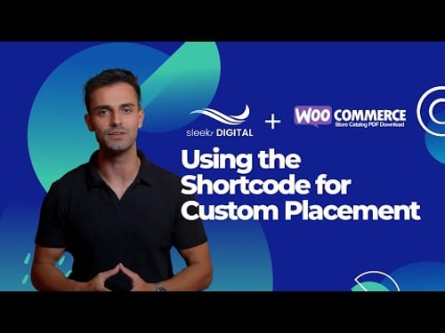 Store Catalog PDF Download for WooCommerce - Lesson 4 Using the Shortcode for Custom Placement