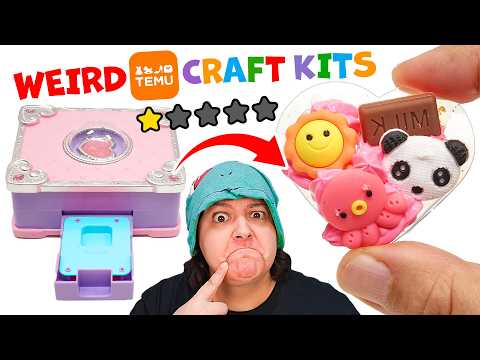 GUKA Craft?! I Test 3 Temu Craft Kits from Unicorns to Sticker DIY Machines
