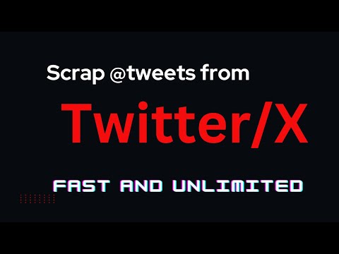 Scrap tweets from X.com using Python Automation - No API required