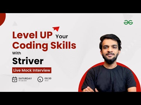 Live Mock Interview with Striver | In FAANG Interview Format | Level Up Coding Skills