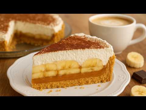 Classic British Banoffee Pie – No-Bake Caramel & Banana Dessert
