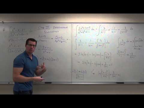 Calculus 2 Lecture 7.4: Integration By Partial Fractions