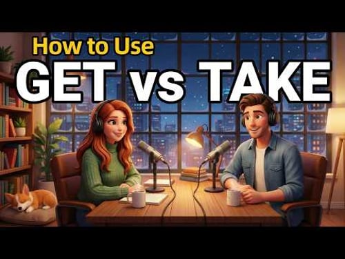 How to Use GET and TAKE in Everyday English | Daily English Conversations | English Podcast