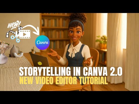 Storytelling Animation Tutorial Using Canva’s New Video Editor | Step-By-Step
