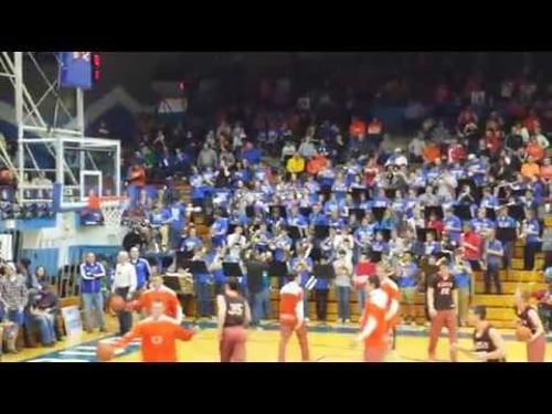 Columbus North basketball pre-game warm up
