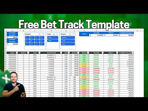 How to Create a Bet Tracker Template in Excel | Earnings, Profit, Odds, Wager