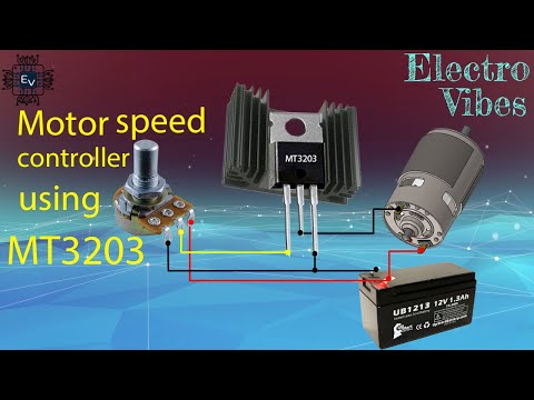 How to make dc motor speed controller using | MT3203 transistor |