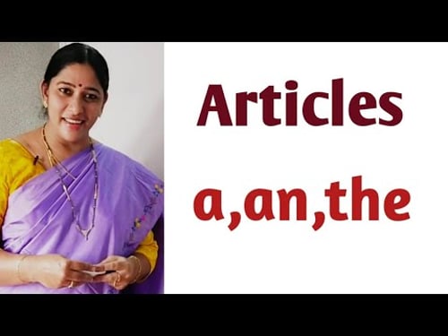 Articles a,an,the