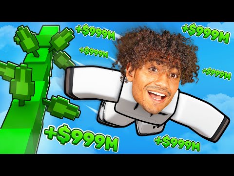 Making TRILLIONS In Roblox Build To Climb..