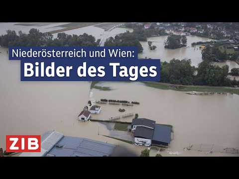 Hochwasser in Niederösterreich und Wien: Die Bilder des Tages | ZIB2 vom 16.09.2024
